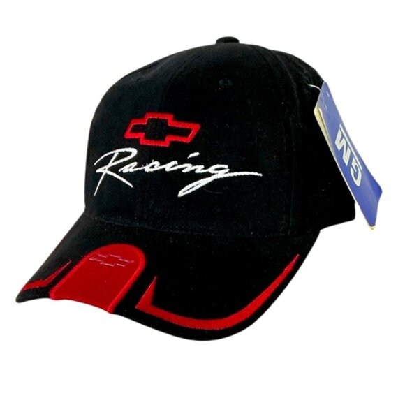 NASCAR Chevrolet Racing Cap Trucker Baseball Hat Black Red Unisex Adult One SZ - Picture 1 of 16